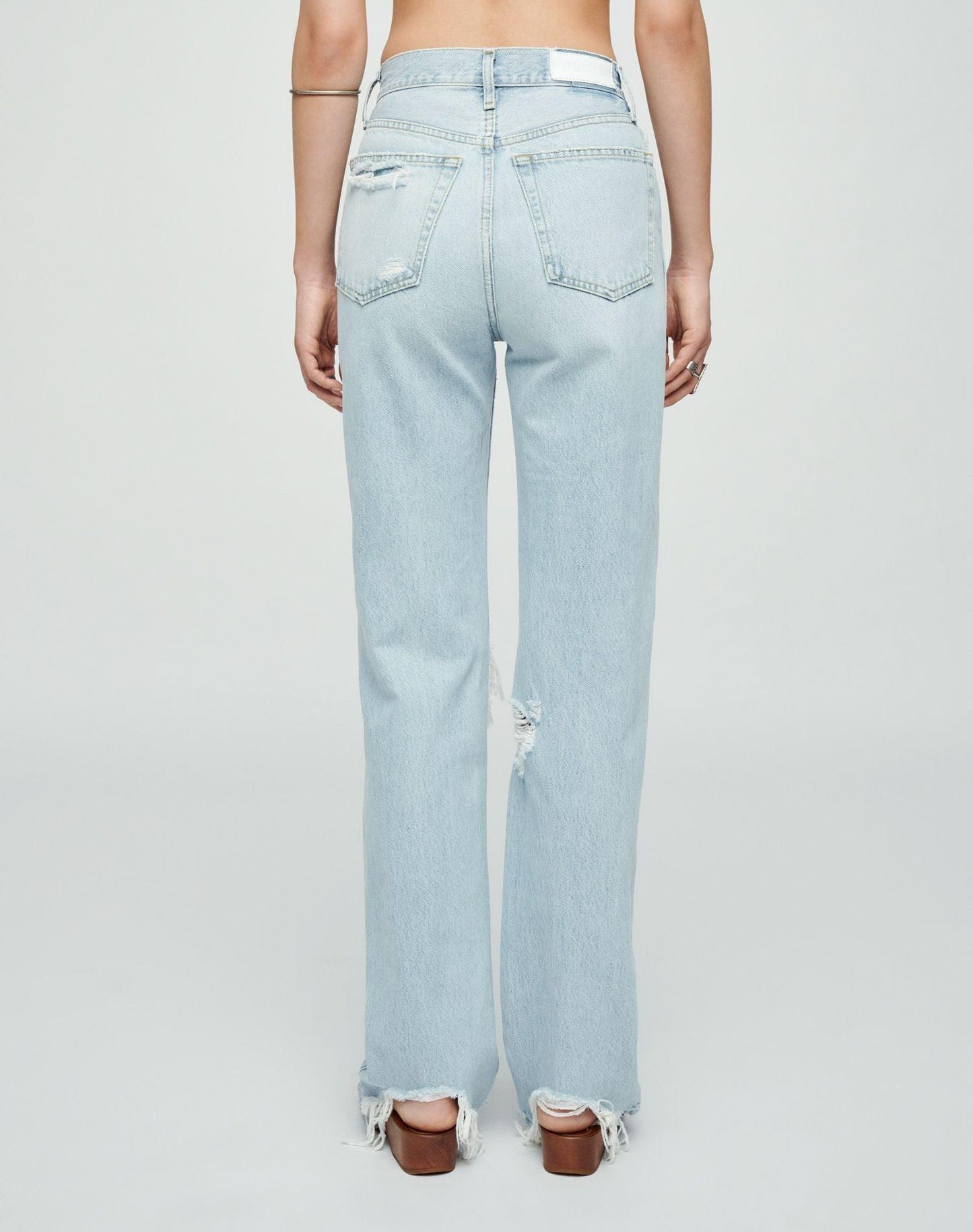 Re/Done - 90s High-Rise Loose Disco Destroy Jeans - 32 The Guild