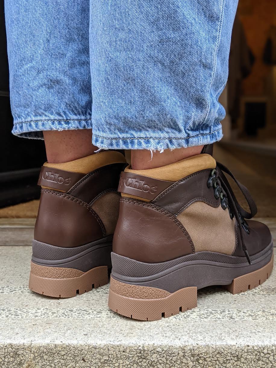 See By Chloe - Aure Tan Padded Ankle Boots - 32 The Guild