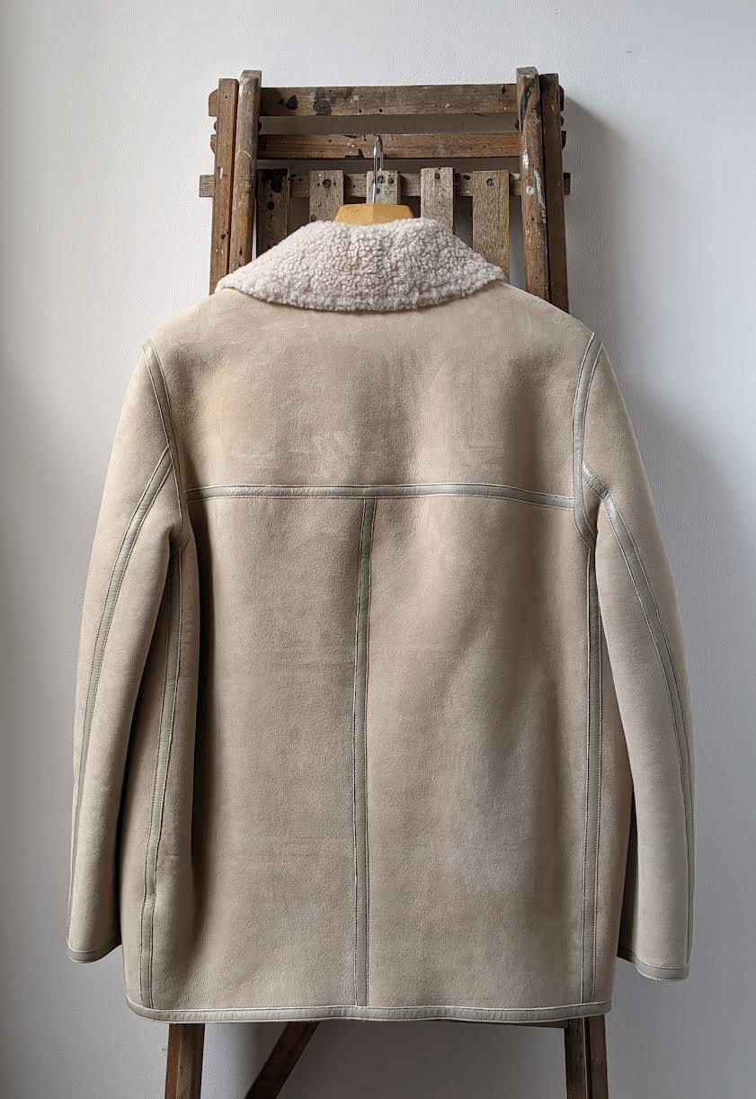 Isabel Marant Etoile - Azario Beige Shearling Coat - 32 The Guild