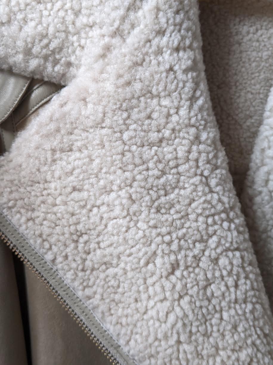 Isabel Marant Etoile - Azario Beige Shearling Coat - 32 The Guild