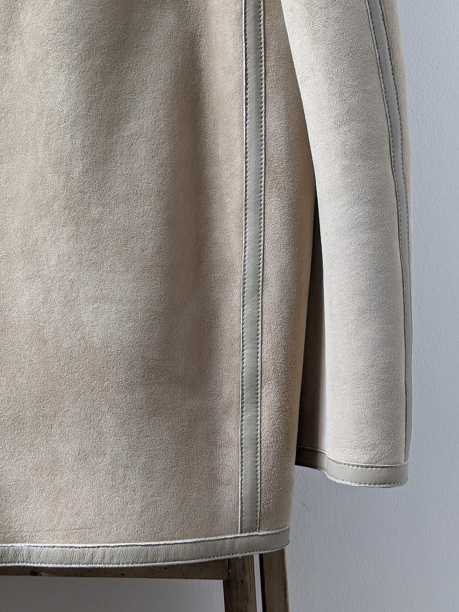 Isabel Marant Etoile - Azario Beige Shearling Coat - 32 The Guild