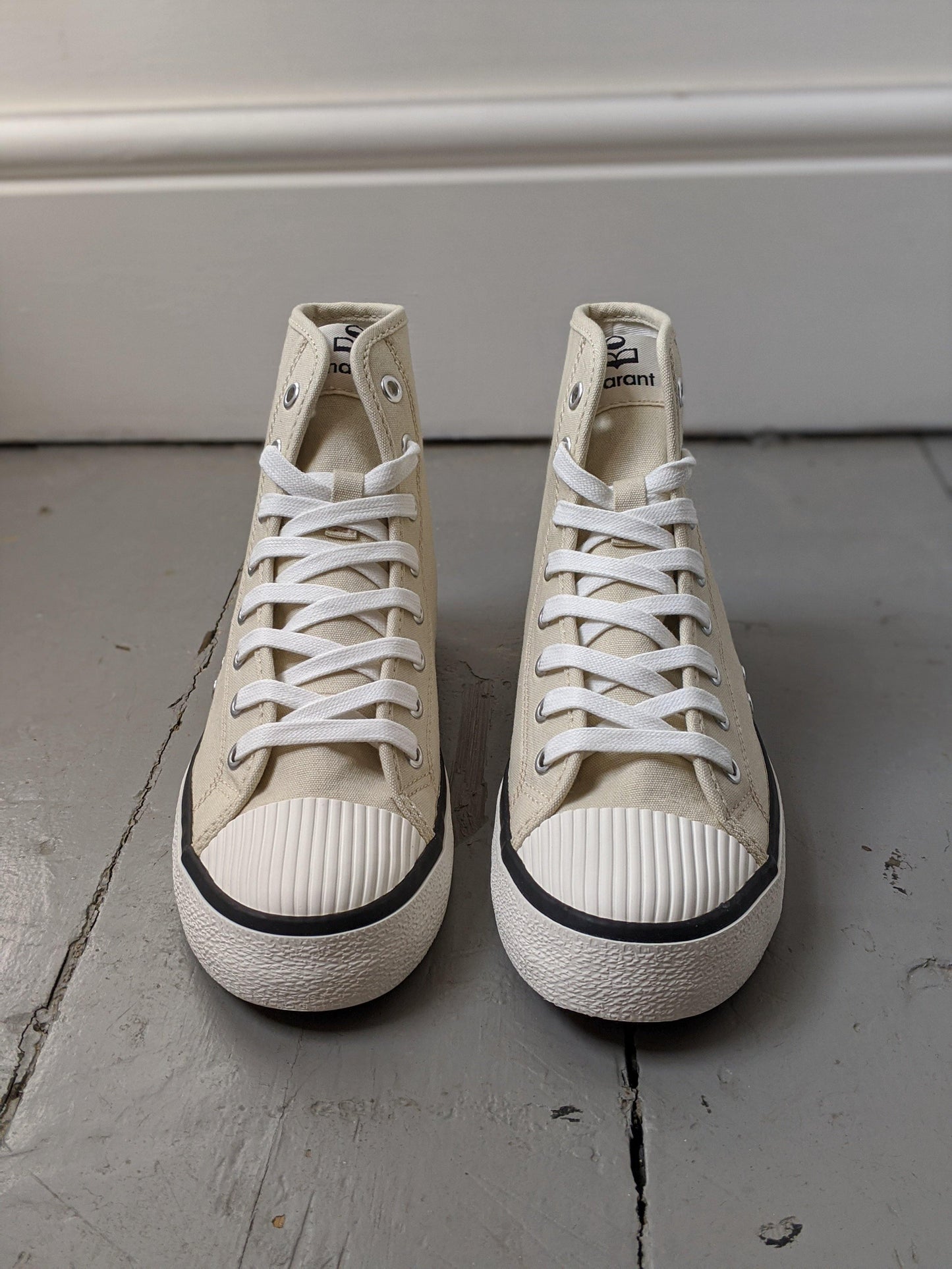 isabel marant etoile benkeen ecru sneakers
