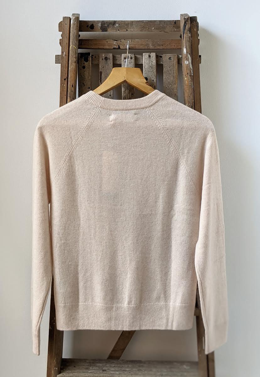 Samsoe Samsoe - Boston Whisper White Pink Cashmere Crew Knit - 32 The Guild