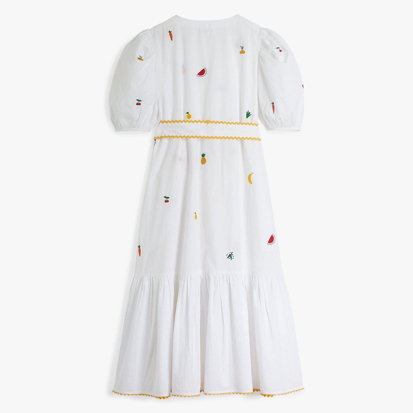 pink city prints five a day white dress