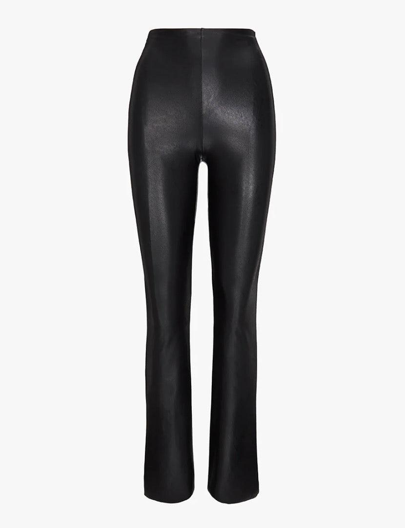 Commando - Flared Faux-Leather Black Leggings - 32 The Guild
