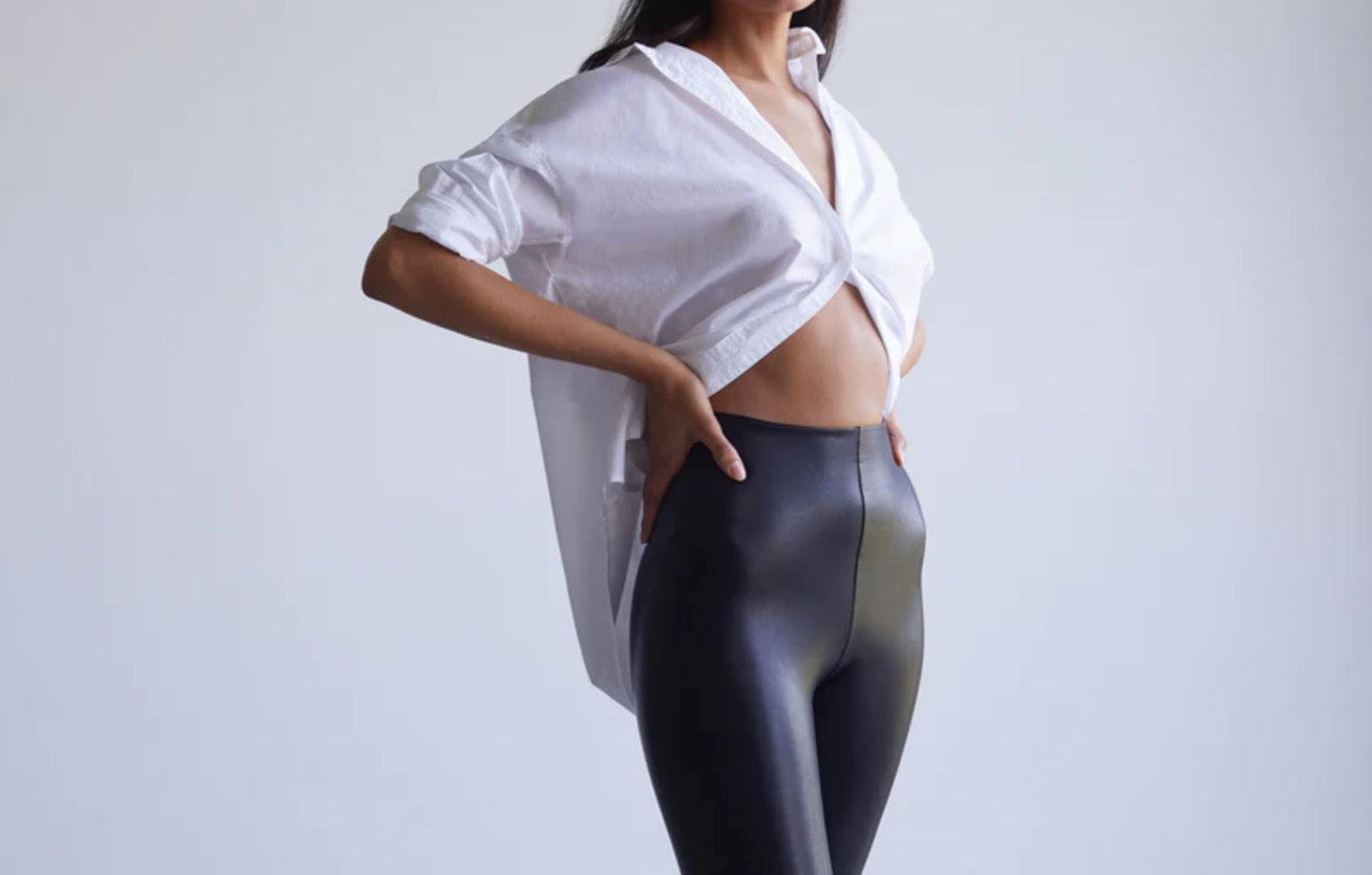 Commando - Flared Faux-Leather Black Leggings - 32 The Guild
