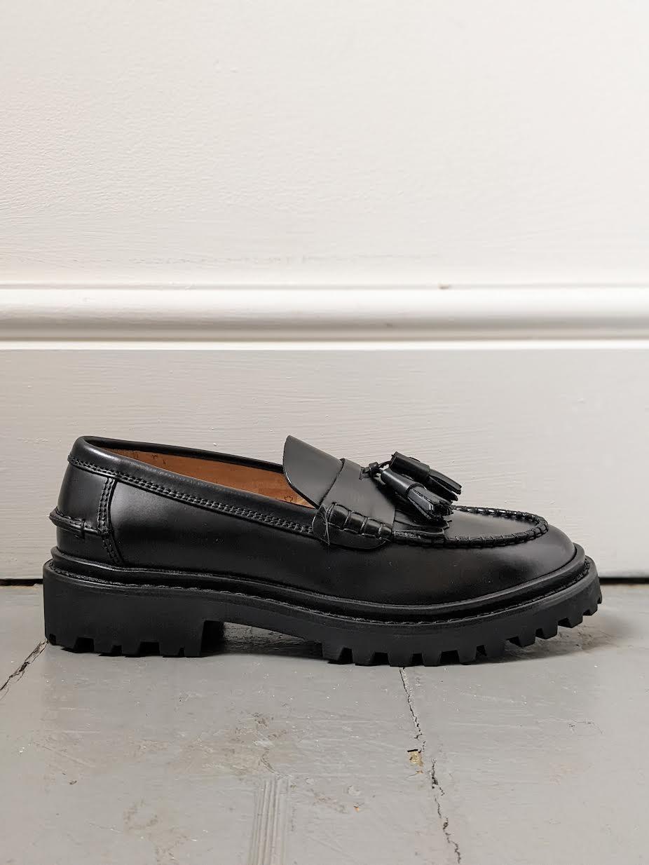 Isabel Marant Etoile - Frezza Black Leather Loafers - 32 The Guild