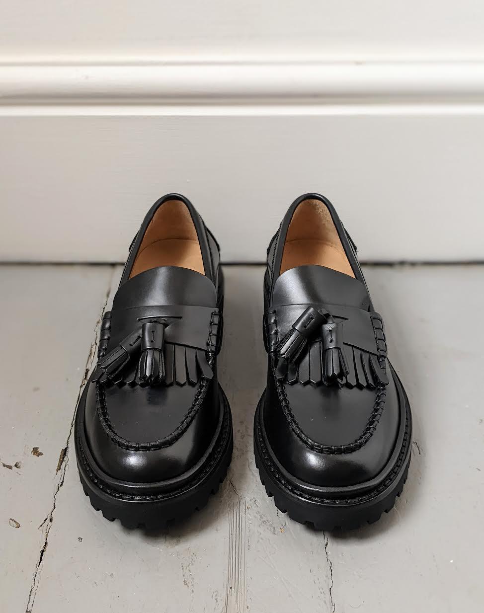 Isabel Marant Etoile - Frezza Black Leather Loafers - 32 The Guild