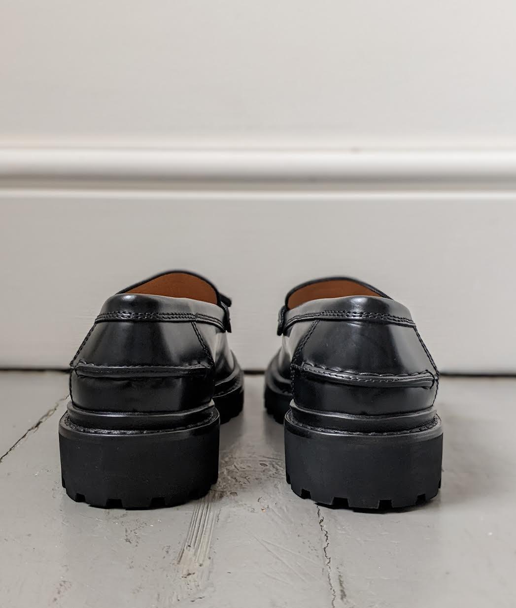Isabel Marant Etoile - Frezza Black Leather Loafers - 32 The Guild