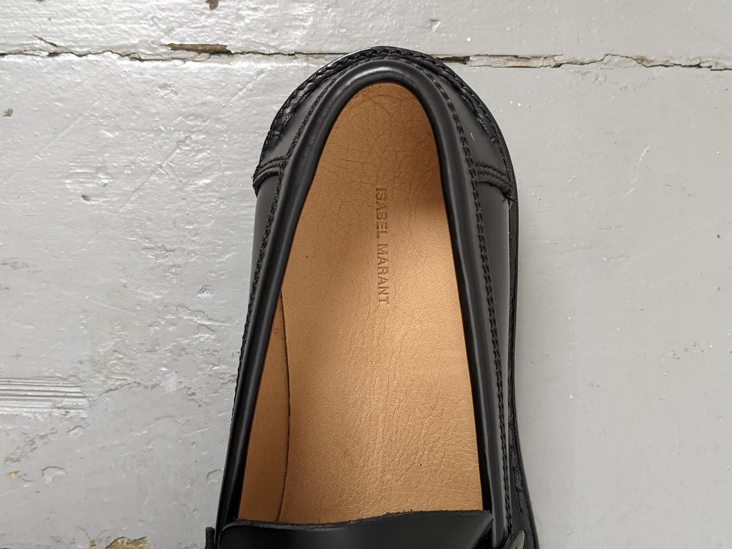 Isabel Marant Etoile - Frezza Black Leather Loafers - 32 The Guild