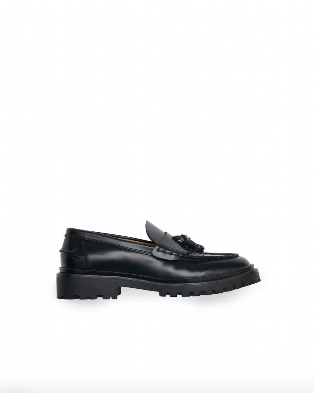 Isabel Marant Etoile - Frezza Black Leather Loafers - 32 The Guild