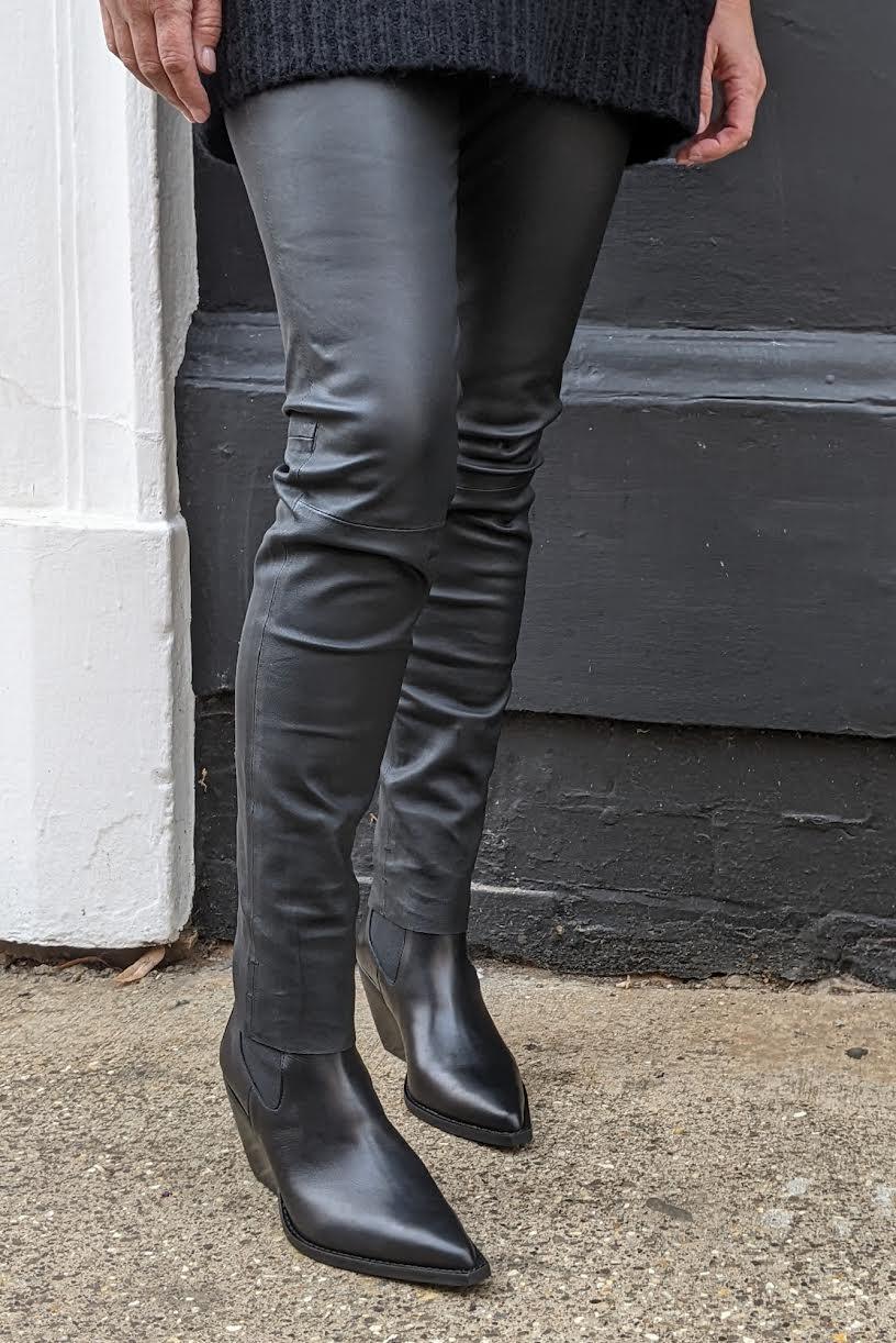 DAY BIRGER - George Black Leather Piston Boots - 32 The Guild 