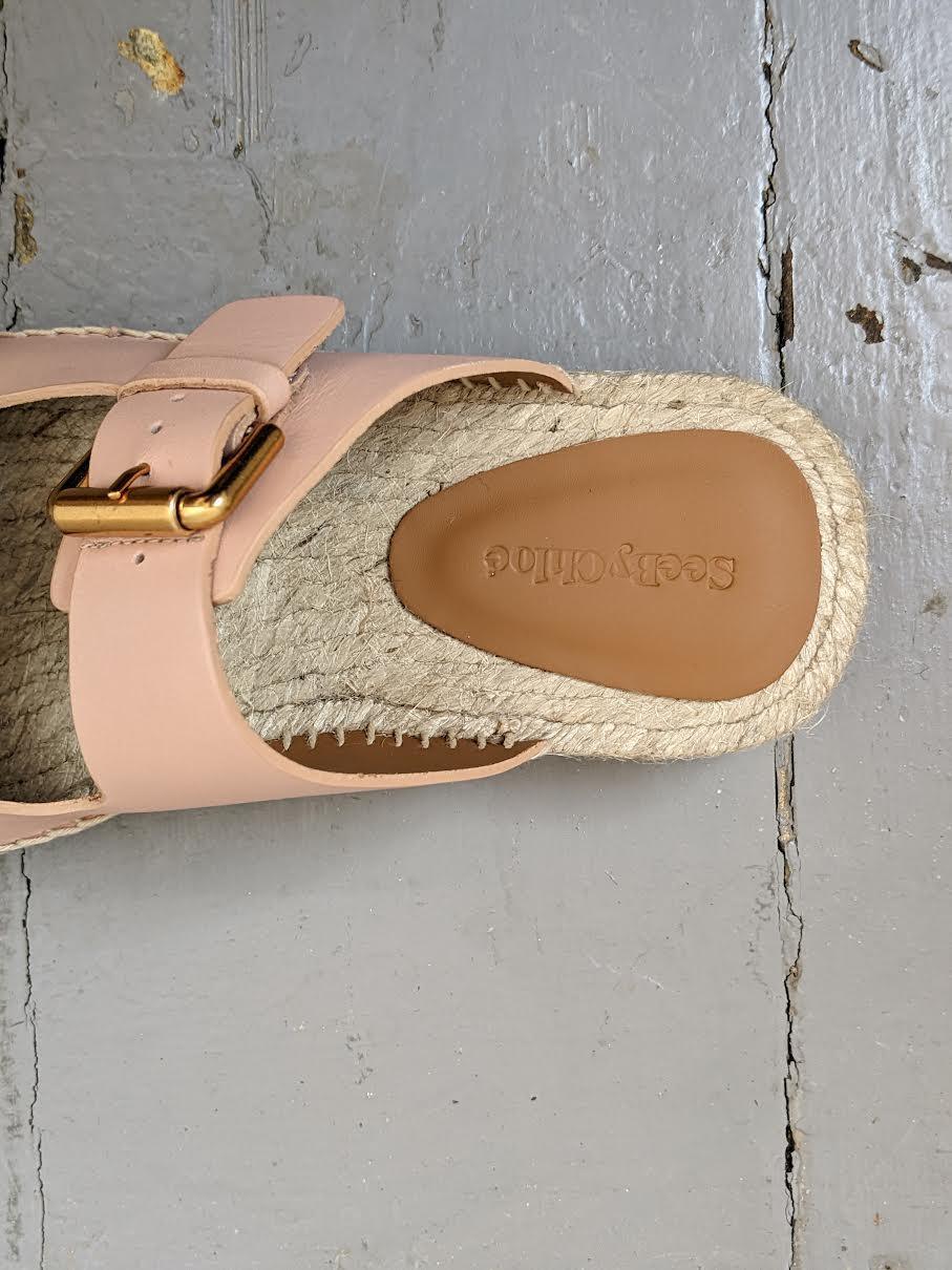 See By Chloe - Glyn Nude Double-Strap Sandals - 32 The Guild