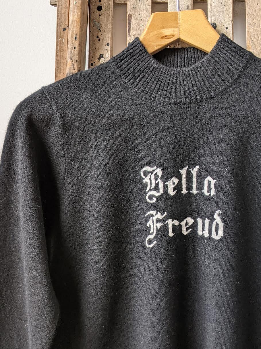 Bella Freud - Gothic Bella Freud Black Cashmere Jumper - 32 The Guild