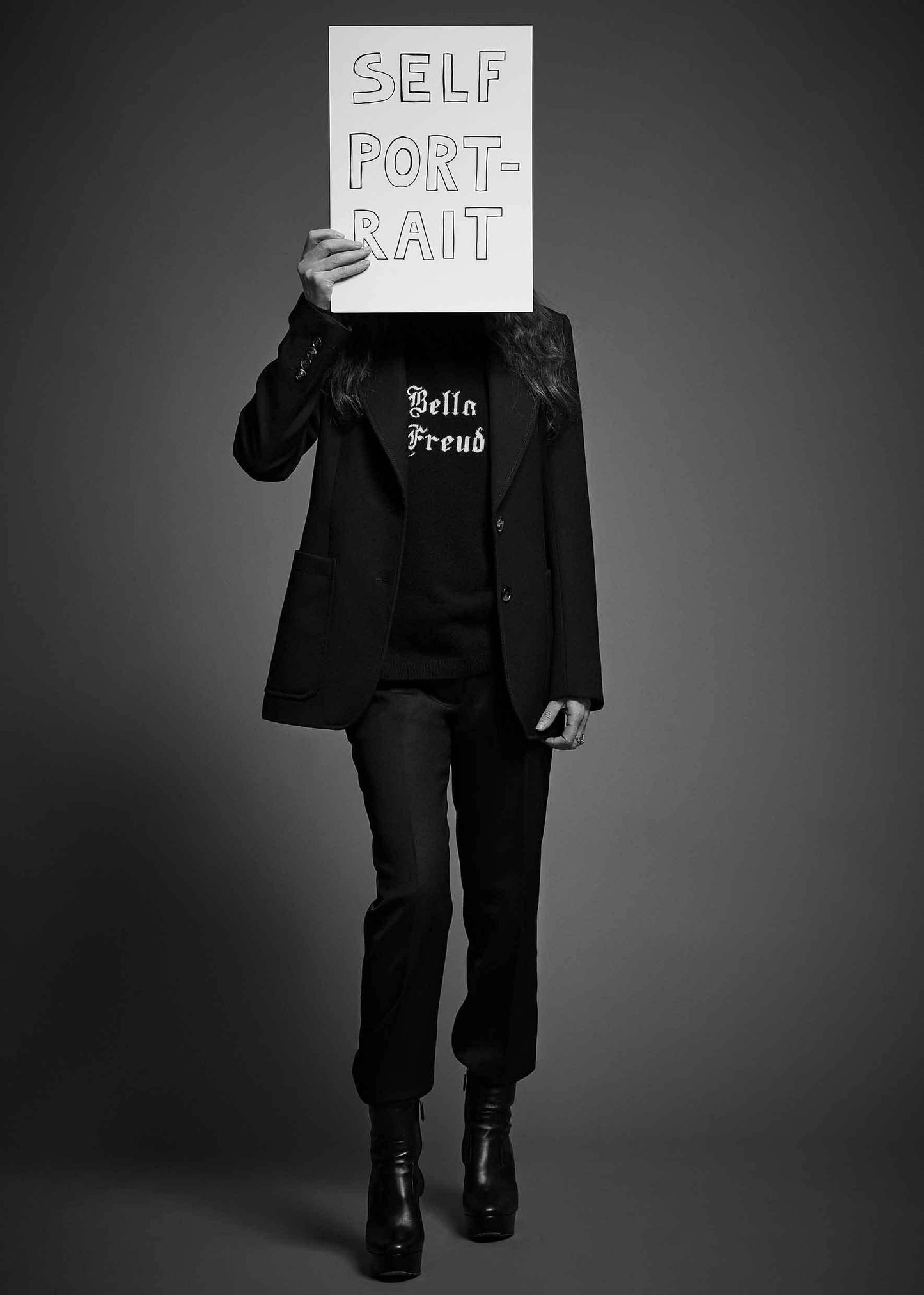 Bella Freud - Gothic Bella Freud Black Cashmere Jumper - 32 The Guild