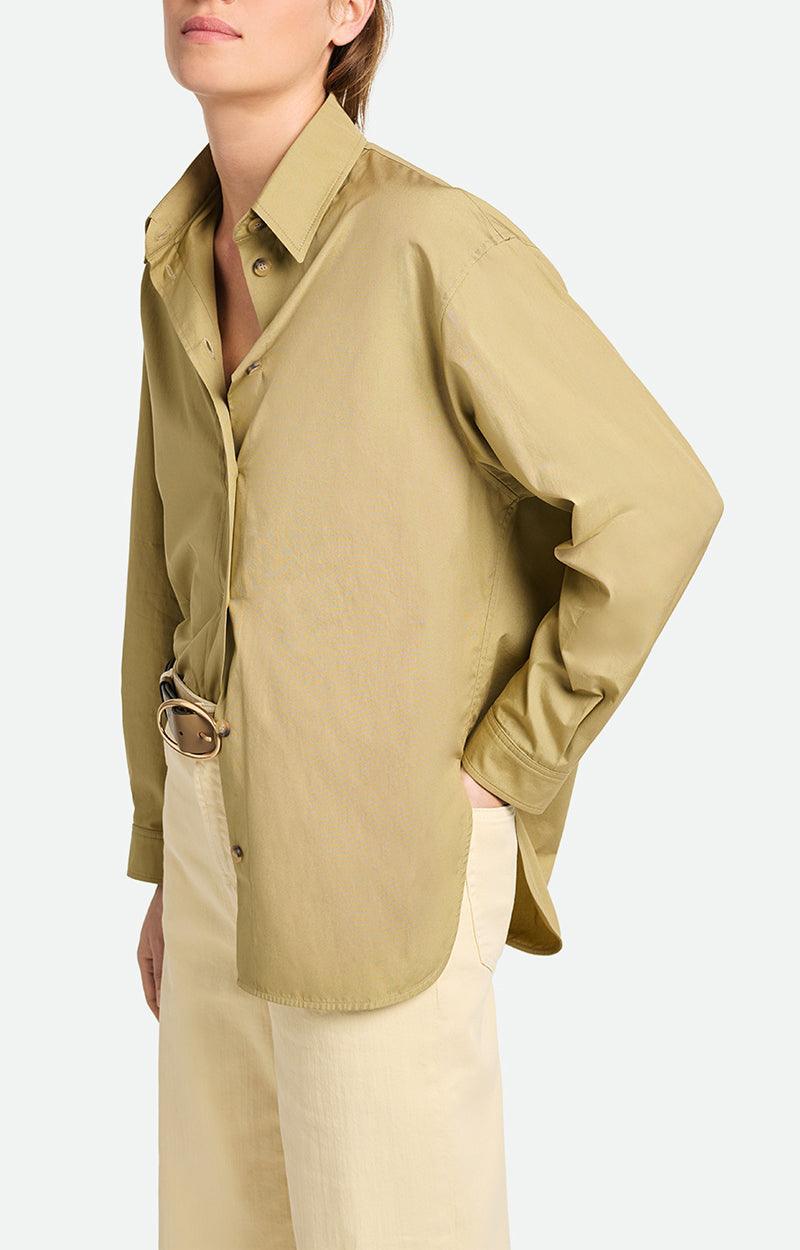 Vanessa Bruno - Heliane Khaki Relaxed Fit Shirt - 32 The Guild