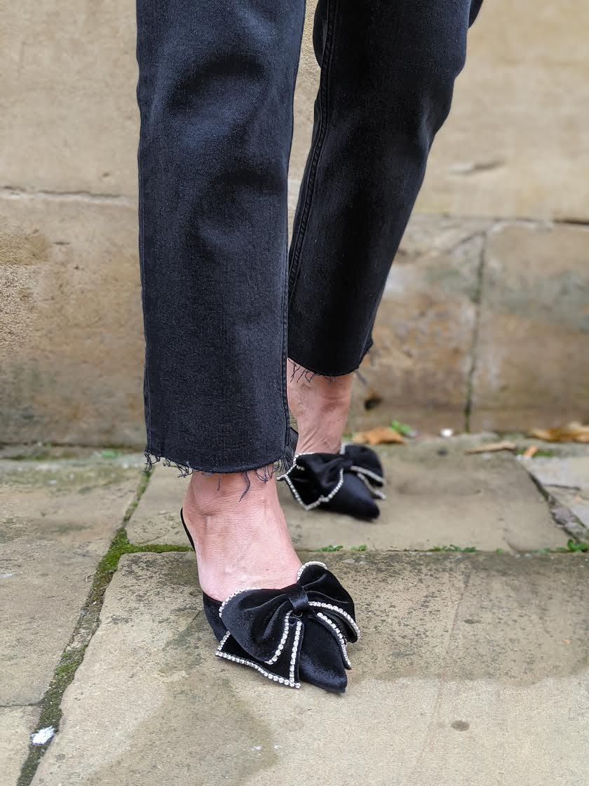 Re/Done - High-Rise Faded Black Stove Pipe Jeans - 32 The Guild