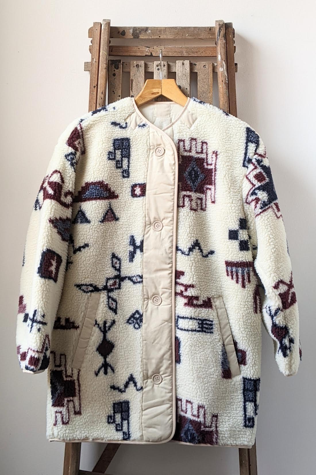 Isabel Marant Etoile - Himemma Ecru Reversible Fleece Jacket - 32 The Guild