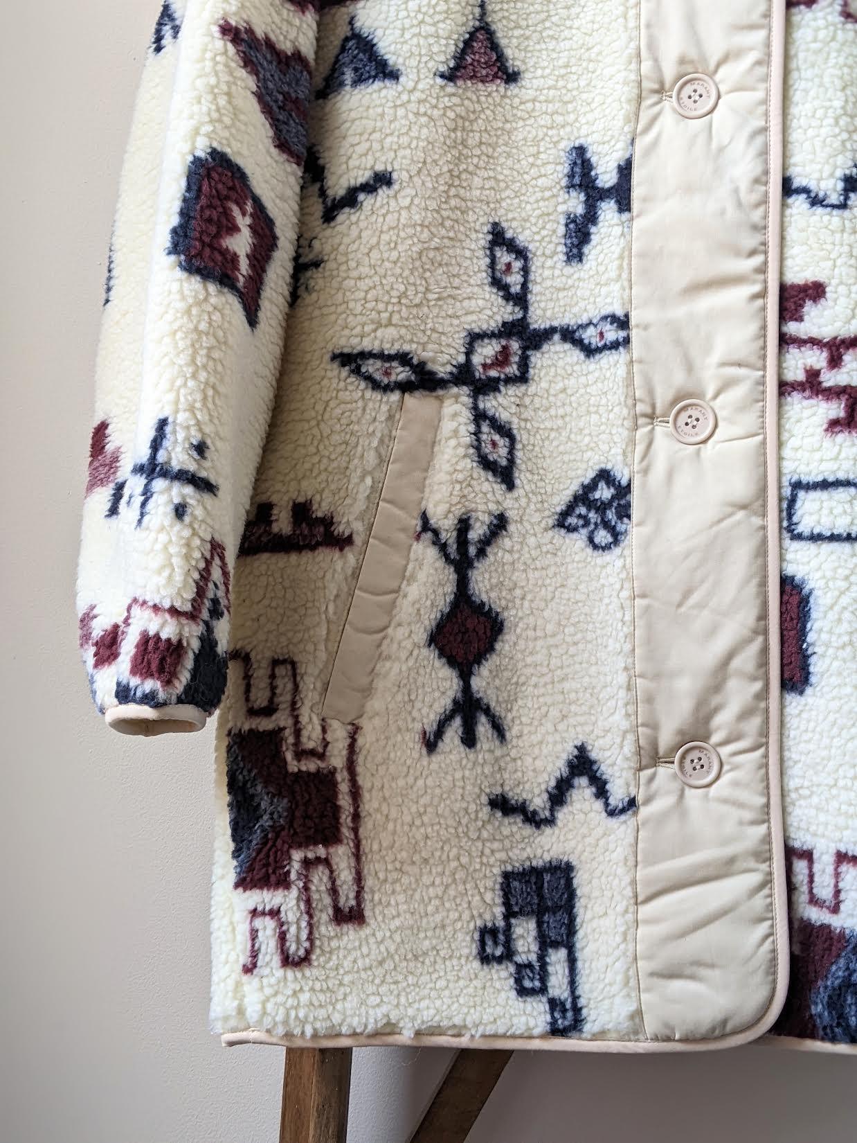 Isabel Marant Etoile - Himemma Ecru Reversible Fleece Jacket - 32 The Guild