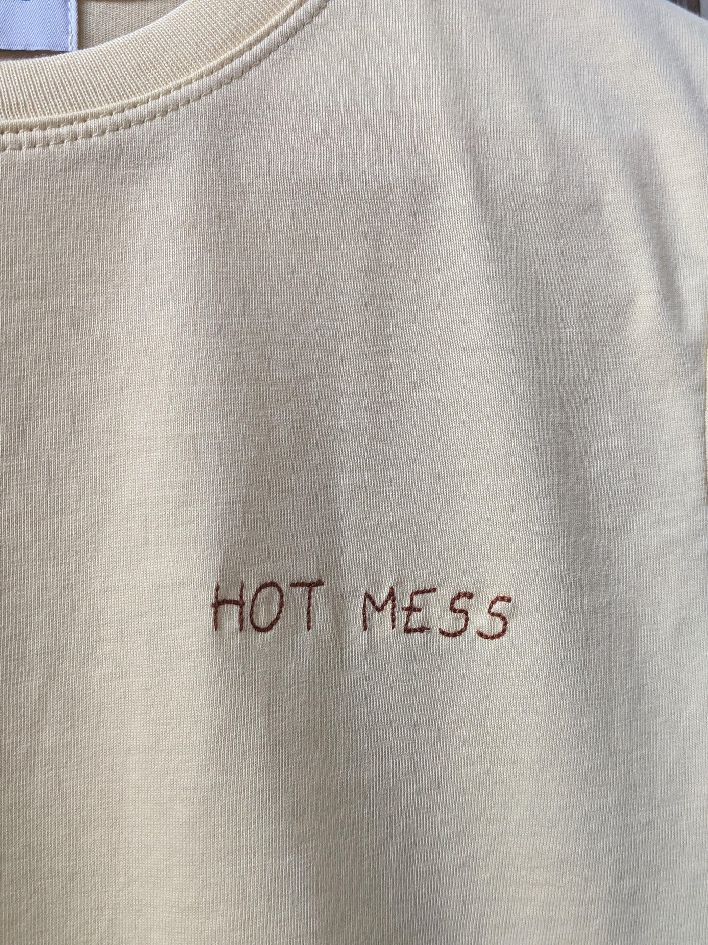 maison la biche hot mess vanilla t-shirt