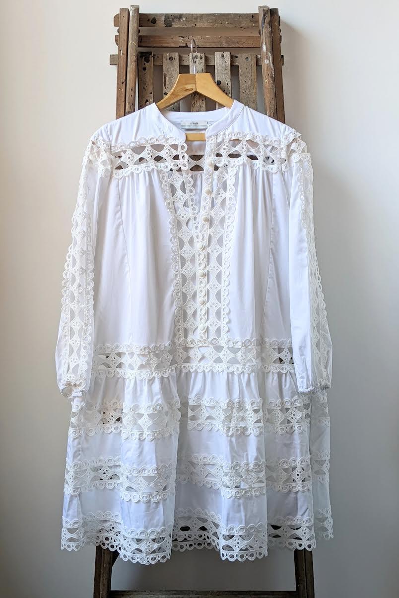 Devotion Twins - Ikaria White Midi-Dress - 32 The Guild