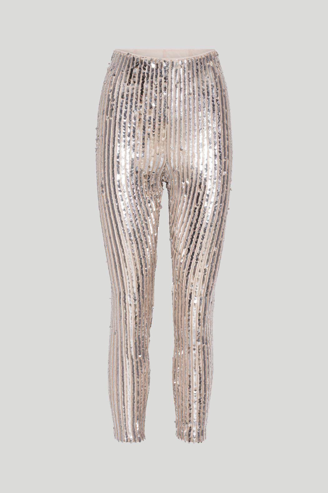 Rotate Remain - Jean Silver Sequin Leggings - 32 The Guild