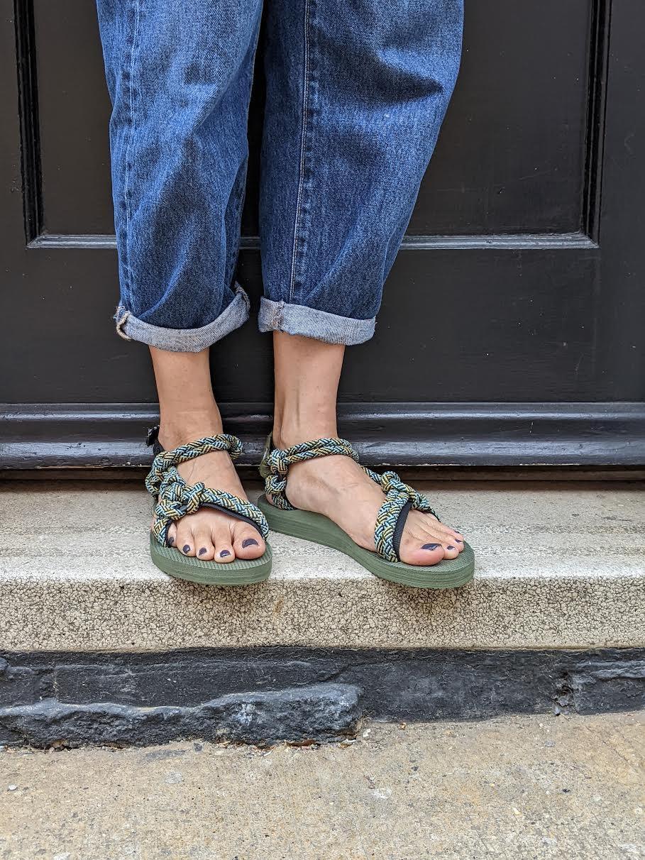 Arizona Love - Khaki Rope Trekky Sandals - 32 The Guild
