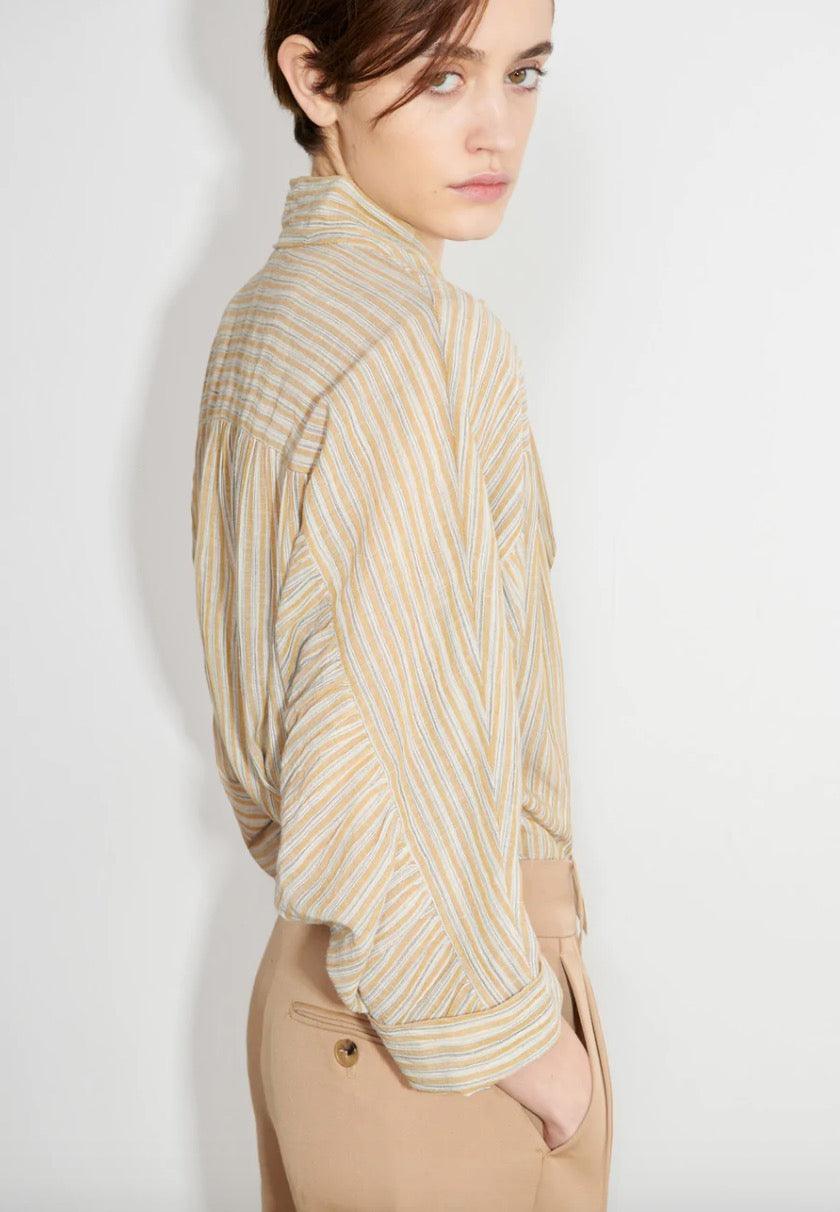 Masscob - Ladoga Striped Tie-Collar Blouse - 32 The Guild