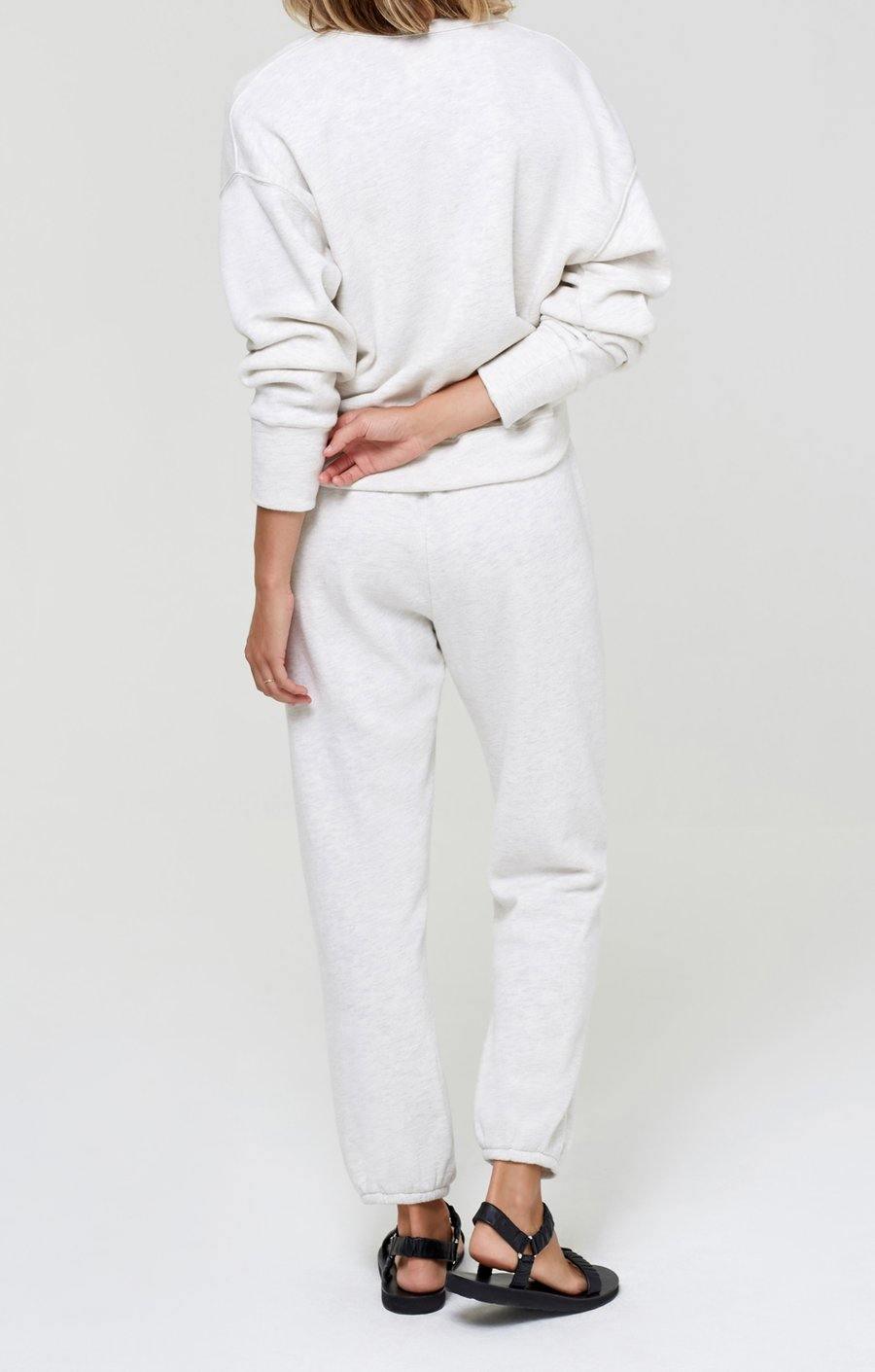 citizens of humanity laila fleece oatmeal heather sweatpants