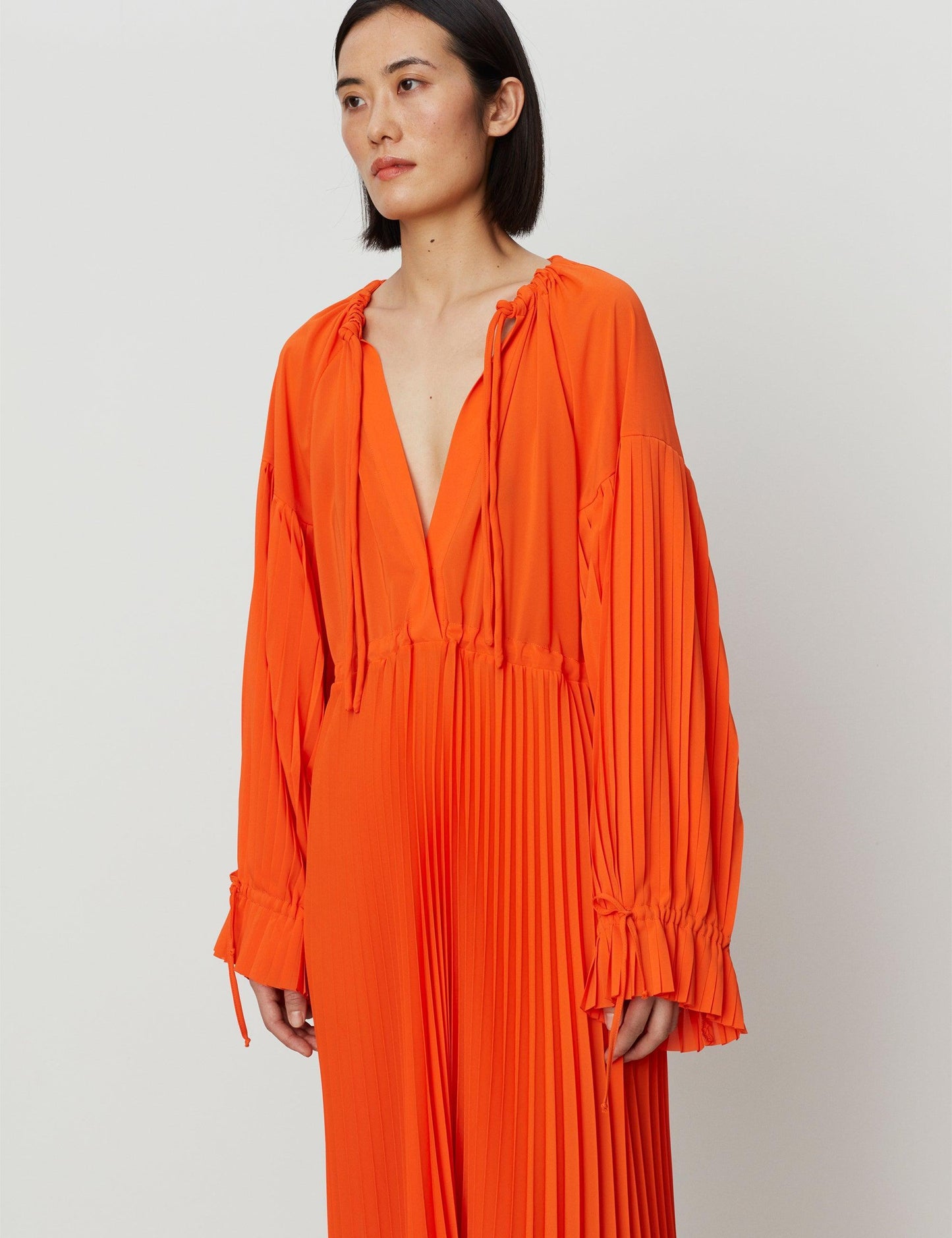 DAY BIRGER - Leighton Flame Pleated Dress - 32 The Guild