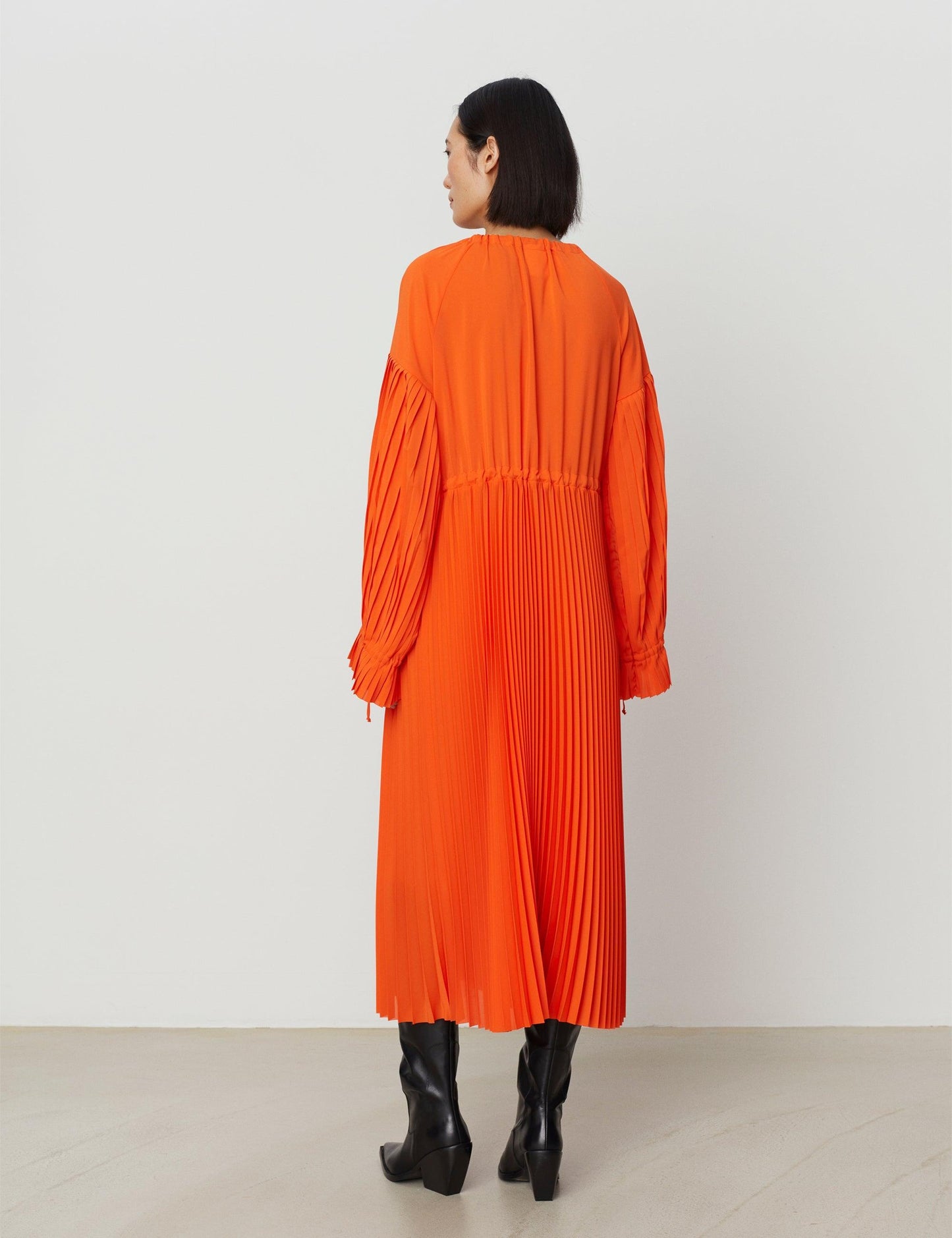 DAY BIRGER - Leighton Flame Pleated Dress - 32 The Guild