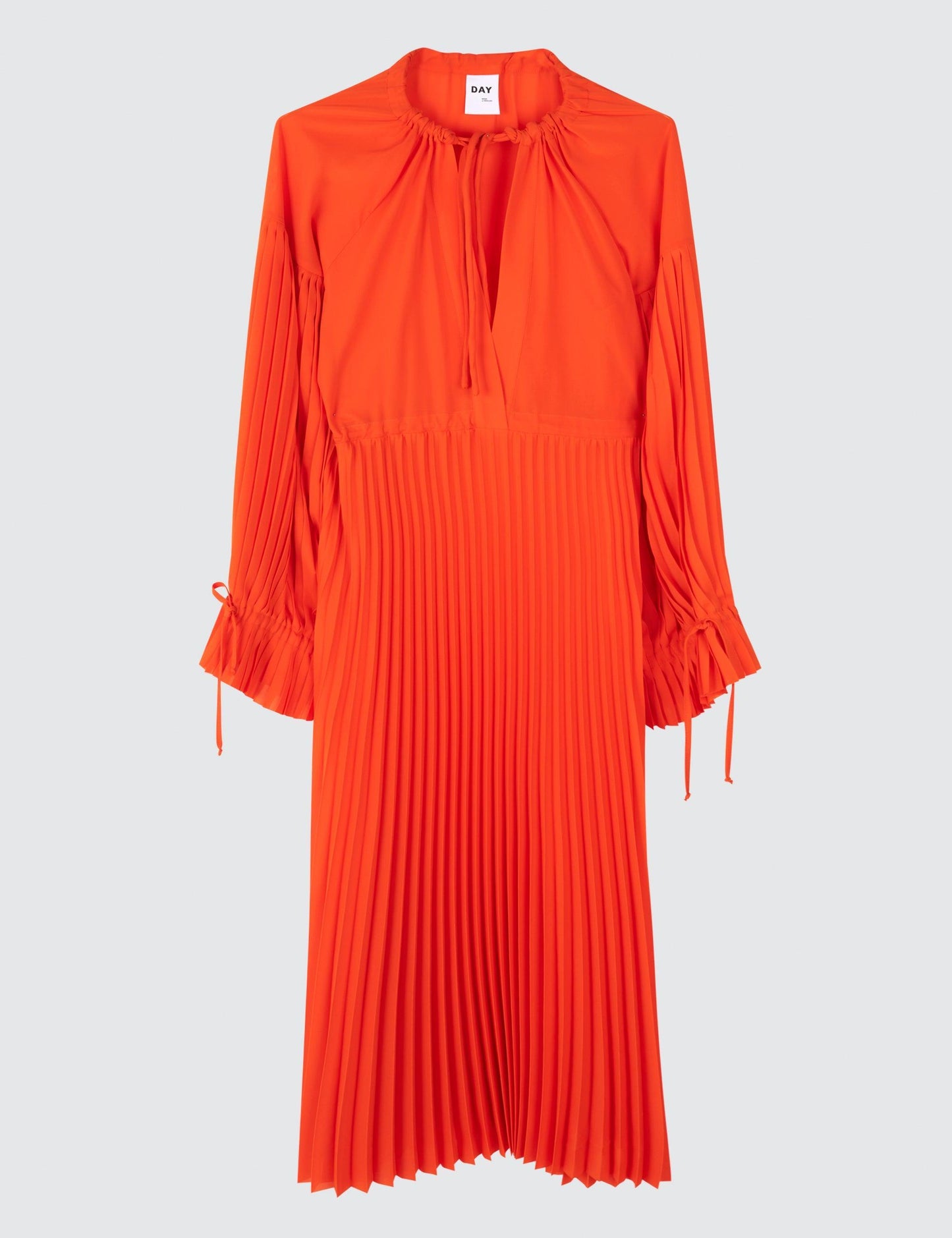 DAY BIRGER - Leighton Flame Pleated Dress - 32 The Guild