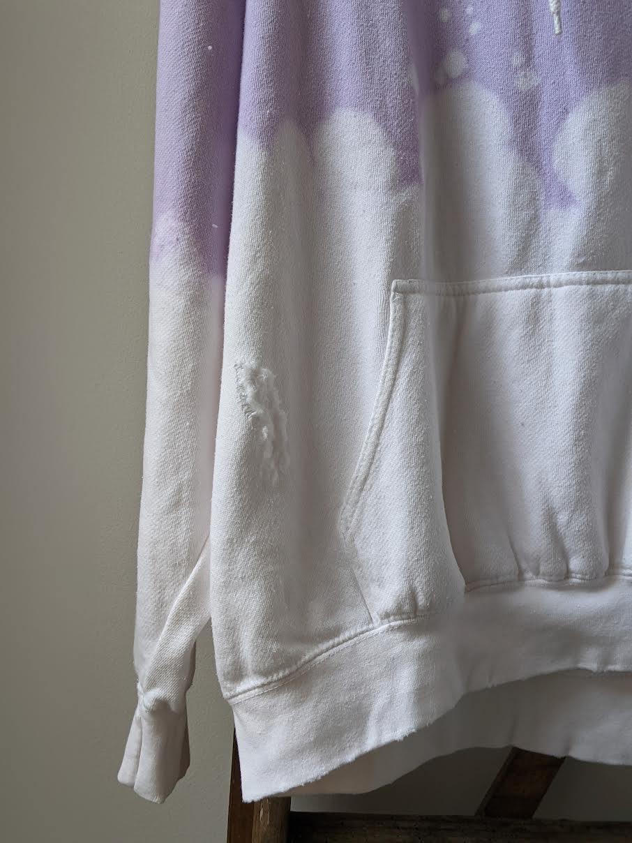 La Detresse - Lilac Acid Wash Hooded Sweatshirt - 32 The Guild