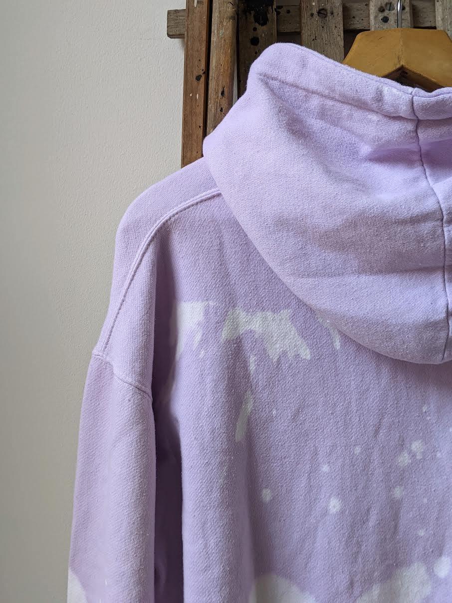 La Detresse - Lilac Acid Wash Hooded Sweatshirt - 32 The Guild