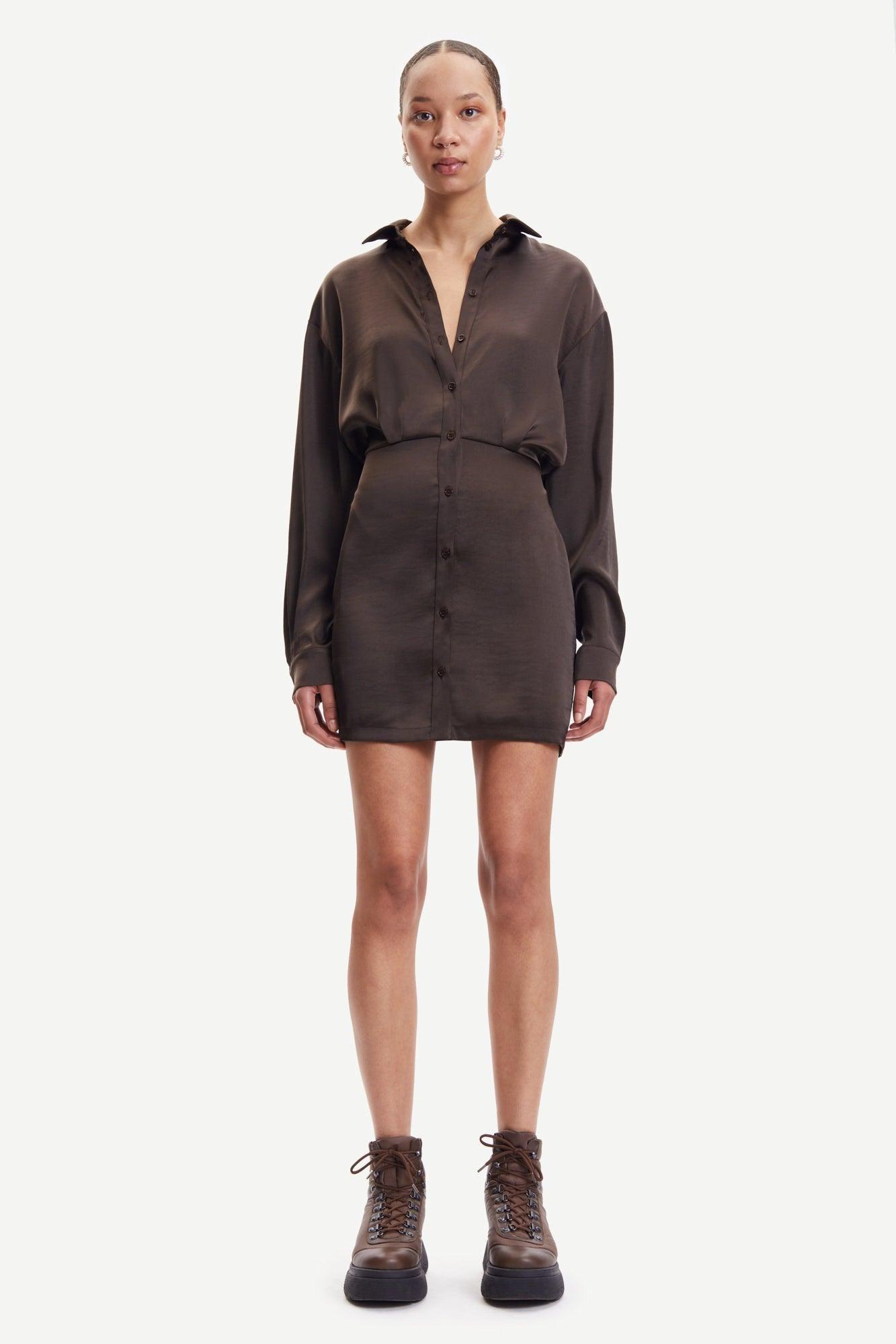 Samsoe Samsoe - Liza Espresso Shirt Dress - 32 The Guild