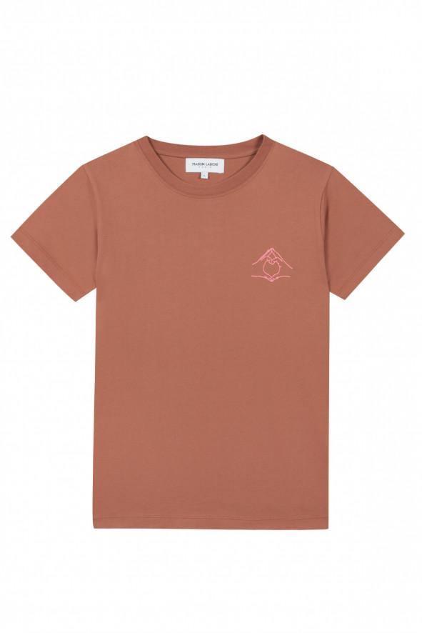 maison la biche love hands saffron t-shirt