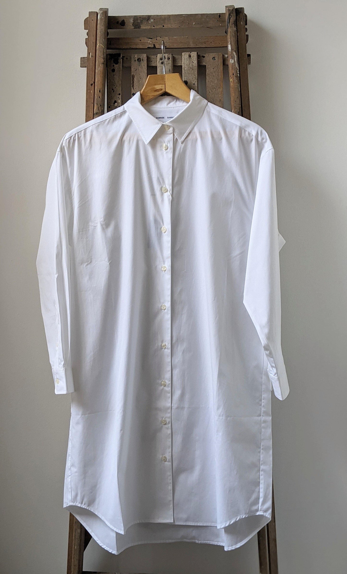 Samsoe Samsoe - Luana White Shirt Dress - 32 The Guild