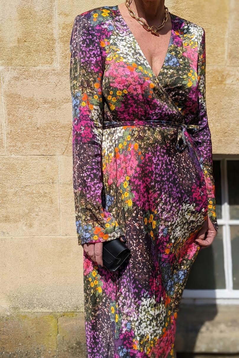Rotate - Magna Very Berry Wrap Dress - 32 The Guild