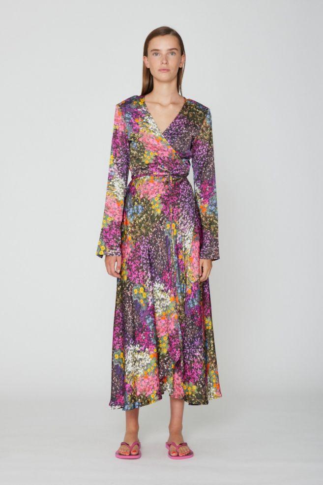Rotate - Magna Very Berry Wrap Dress - 32 The Guild