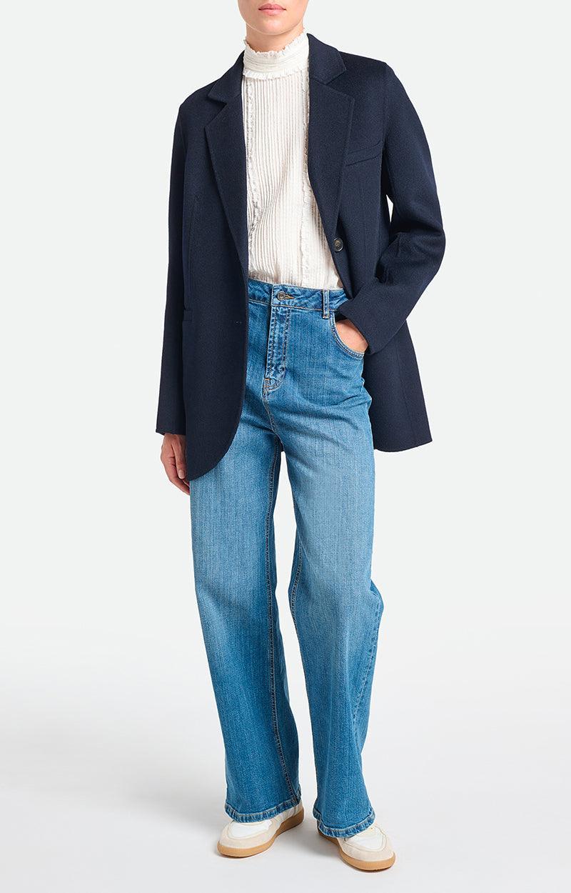 Vanessa Bruno - Marc Marine Soft Wool Jacket - 32 The Guild