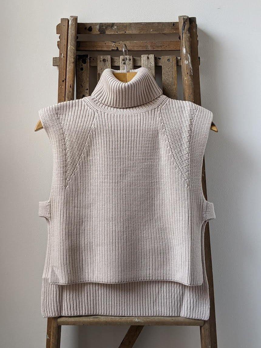 Isabel Marant Etoile - Megan Ecru Turtleneck Vest - 32 The Guild