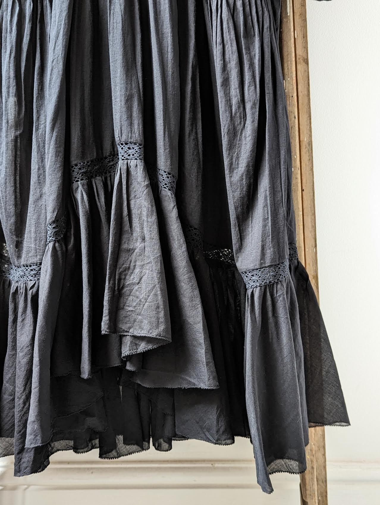 Isabel Marant Etoile - Melia Black Cotton Dress - 32 The Guild