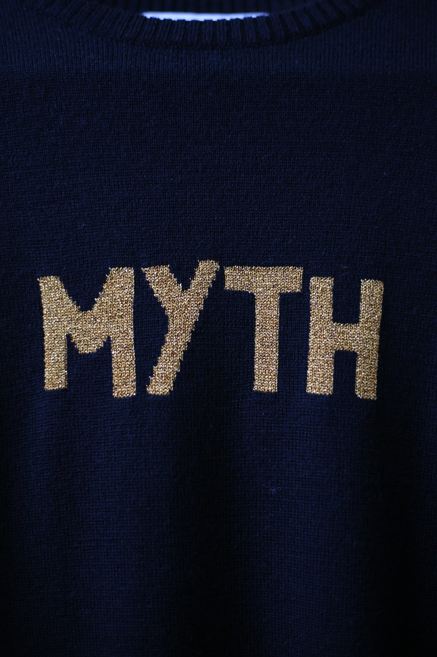 Metallic Myth Black Merino Jumper - 32 The Guild