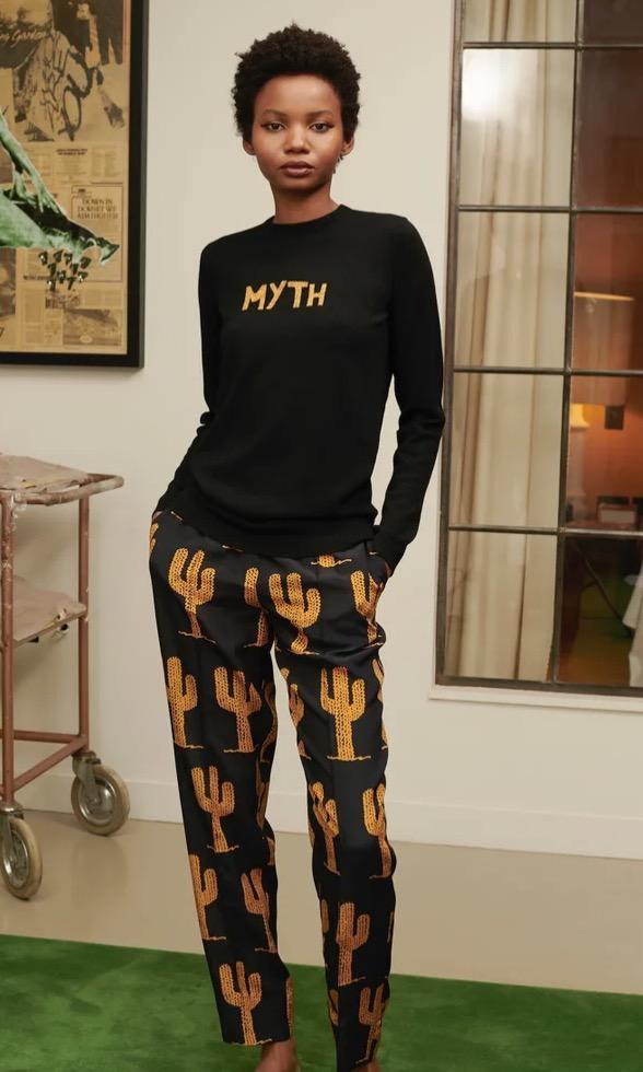 Metallic Myth Black Merino Jumper - 32 The Guild