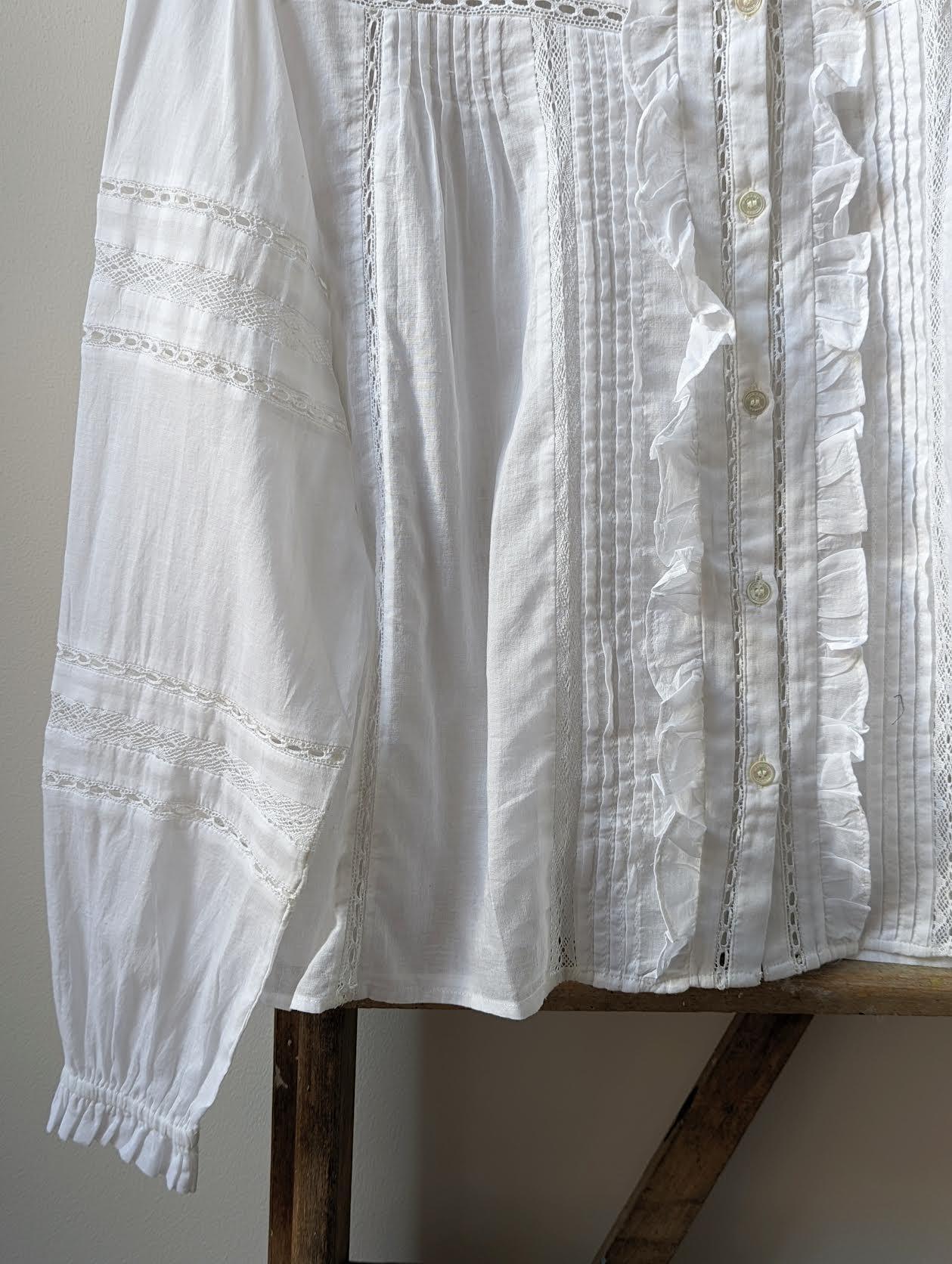 Isabel Marant Etoile - Metina Cotton Voile White Blouse - 32 The Guild