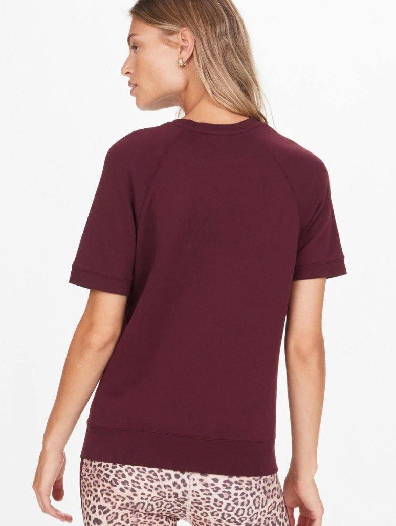 The Upside - Mia Maroon Cotton T-Shirt - 32 The Guild