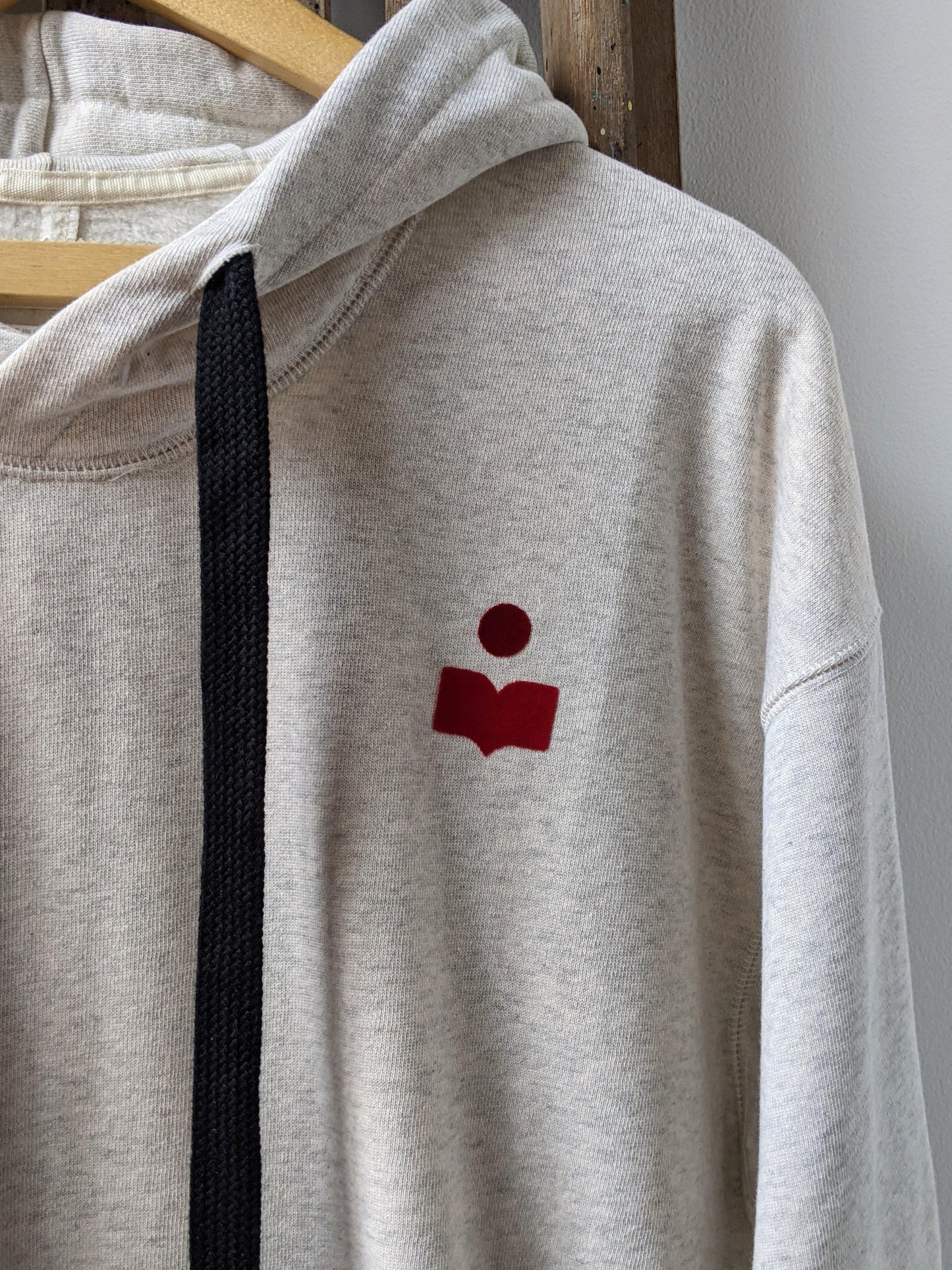Isabel Marant Etoile - Miline Colour Block Ecru Hooded Sweatshirt - 32 The Guild