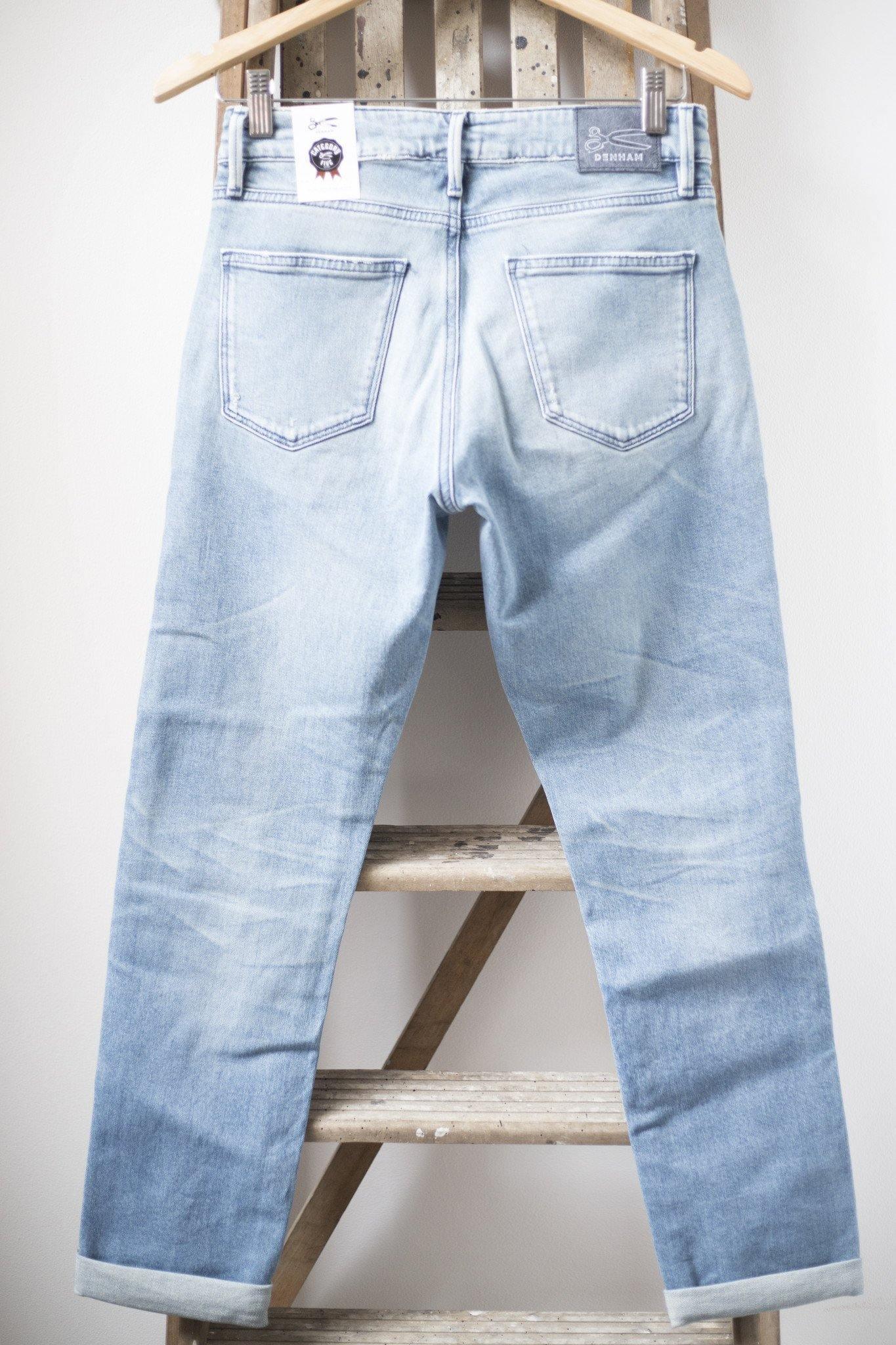 Denham The Jeanmaker - Monroe Golden Rivet Blue City Patch Jeans - 32 The Guild