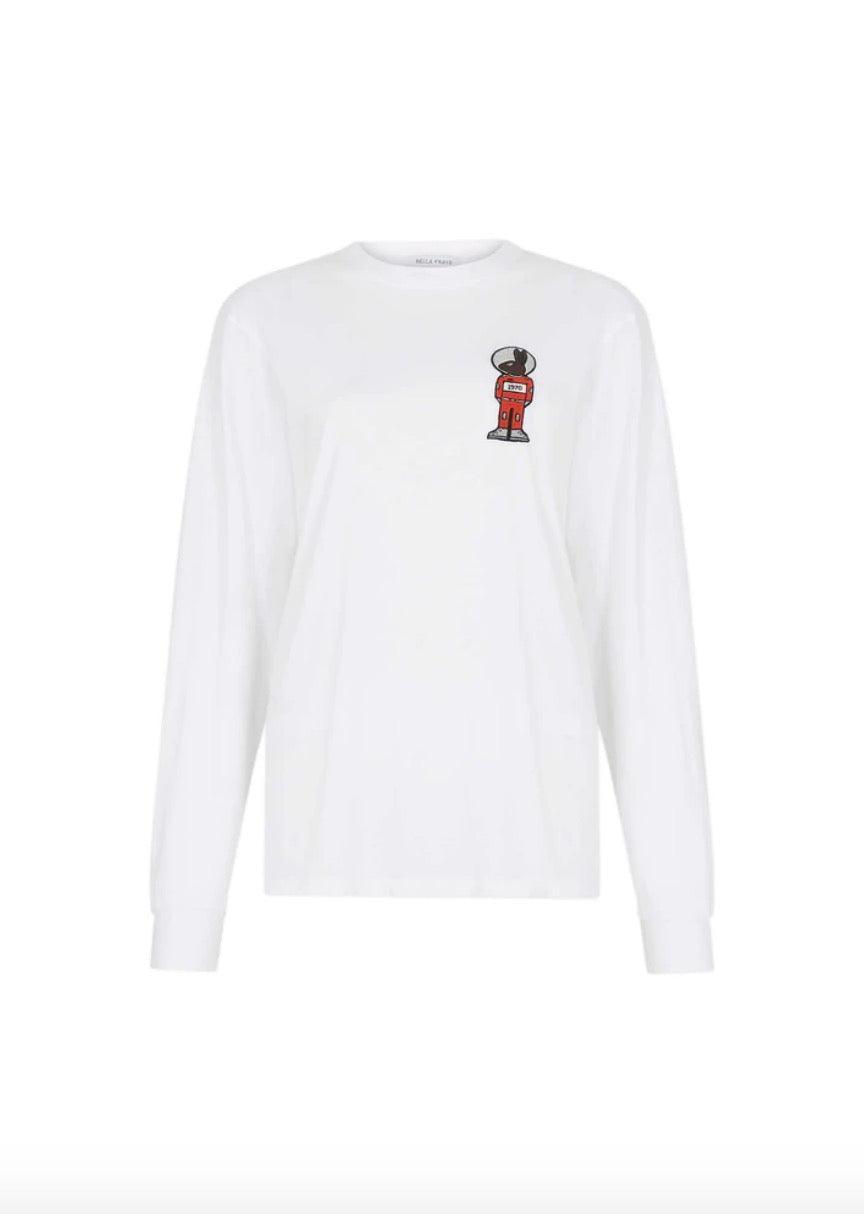 Bella Freud - Mythical Bunny Long-Sleeved White T-Shirt - 32 The Guild