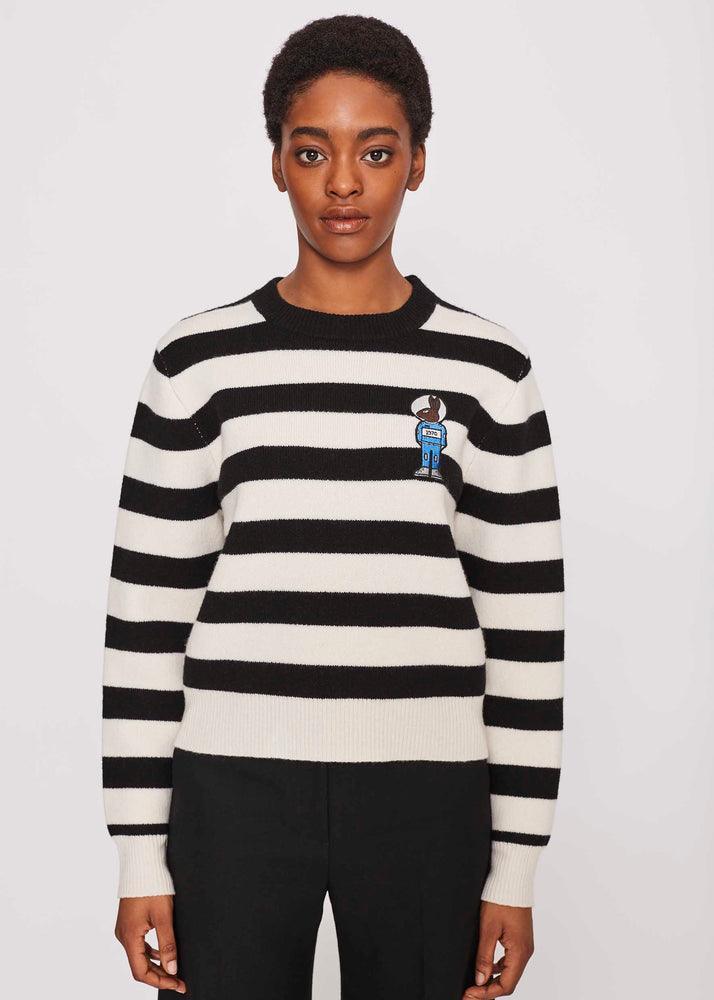 Bella Freud - Mythical Bunny Striped Jumper - 32 The Guild